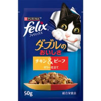 フィリックス ダブルのおいしさ チキン＆ビーフ ゼリー仕立て 50g×12袋