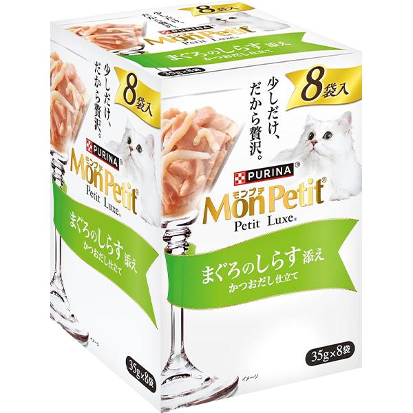 モンプチ プチリュクスパウチ まぐろのしらす添え 35g×8袋入