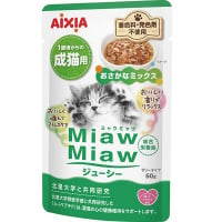 MiawMiaw ジューシー おさかなミックス 60g×12コ ［ミャウミャウ］