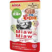 MiawMiaw ジューシー お肉とお魚ミックス まぐろ入り 60g×12コ ［ミャウミャウ］