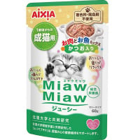 MiawMiaw ジューシー お肉とお魚ミックス かつお入り 60g×12コ ［ミャウミャウ］