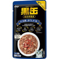 黒缶パウチ かつお節入りまぐろとかつお 70g×12コ