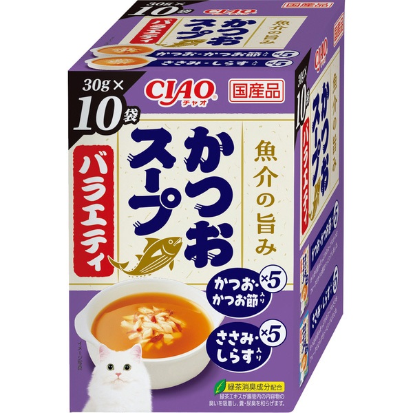 チャオ かつおスープバラエティ 30g×10袋