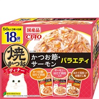 チャオ 焼かつおディナー かつお節・サーモンバラエティ 50g×18袋