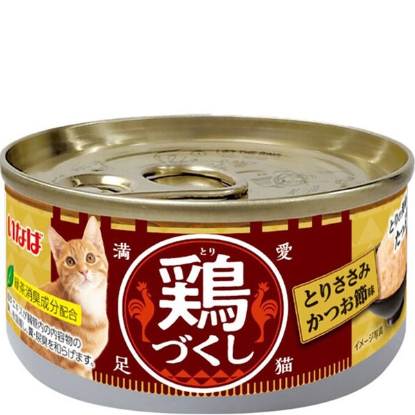 いなば 鶏づくし缶 とりささみ かつお節味 80g