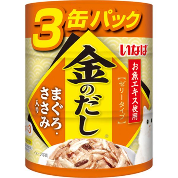 いなば 金のだし まぐろ・ささみ入り （65g×3缶パック）×24コ