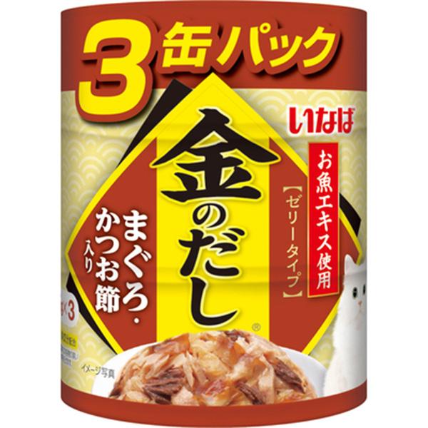 いなば 金のだし まぐろ・かつお節入り （65g×3缶パック）×24コ