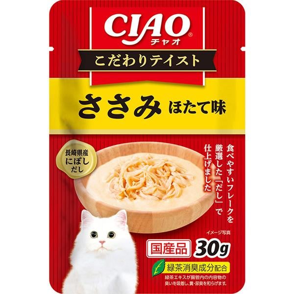 チャオ こだわりテイスト ささみ ほたて味 30g×16コ