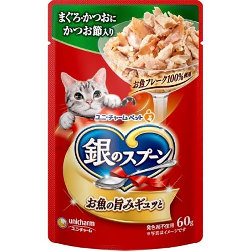 銀のスプーン パウチ まぐろ・かつおにかつお節入り 60g×16コ