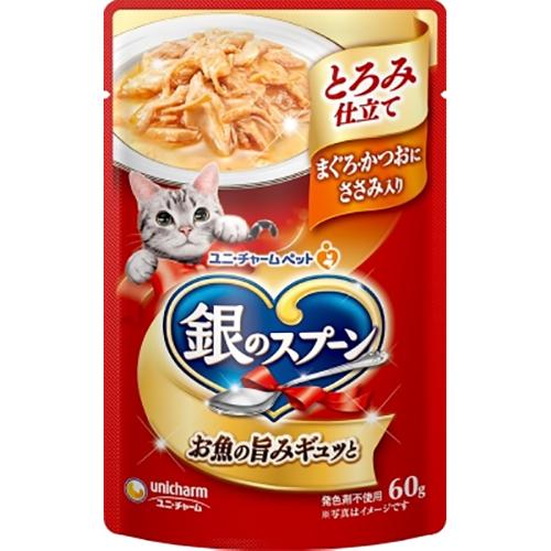 銀のスプーン パウチ とろみ仕立て まぐろ・かつおにささみ入り 60g×16コ