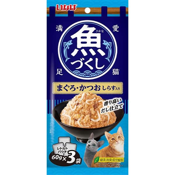 魚づくし まぐろ・かつお しらす入り （60g×3袋）×24コ