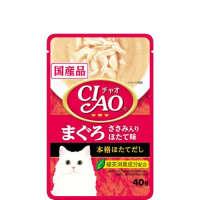チャオパウチ まぐろ ささみ入り ほたて味 40g×16コ
