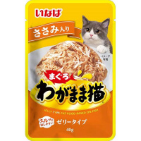 わがまま猫 まぐろパウチ ささみ入り 40g×12コ
