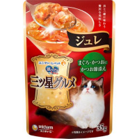【あす宅】銀のスプーン 三ツ星グルメ パウチ ジュレ まぐろ・かつおにかつお節添え 35g×16コ
