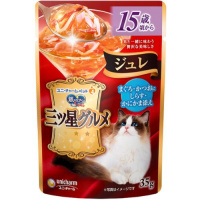 【あす宅】銀のスプーン 三ツ星グルメ パウチ ジュレ 15歳からまぐろ・かつおにしらす・かにかま添え 35g×16コ