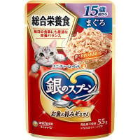 銀のスプーン パウチ 総合栄養食 15歳頃から まぐろ 55g×16コ