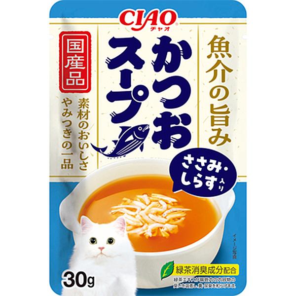 チャオ かつおスープ ささみ・しらす入り 30g×16コ