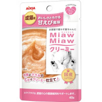 【あす宅】MiawMiawクリーミー 甘えび風味 40g ×12コ [ミャウミャウ]