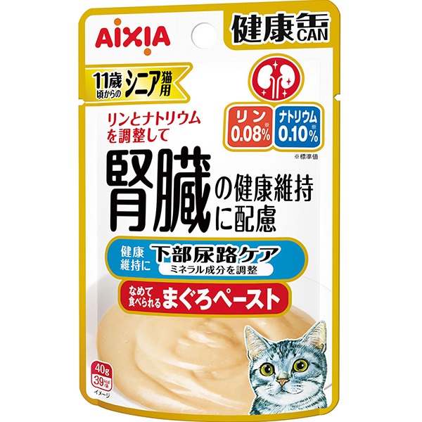 健康缶パウチ シニア猫用 下部尿路ケア 40g×12コ