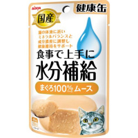 国産 健康缶パウチ 食事で上手に水分補給 まぐろ100％ベースムース 40g×12コ