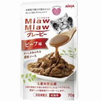 MiawMiaw グレービー ビーフ味 70g×12コ ［ミャウミャウ］
