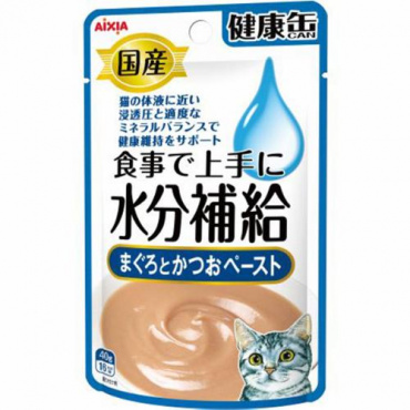国産 健康缶パウチ 食事で上手に水分補給 まぐろとかつおペースト 40g×12コ