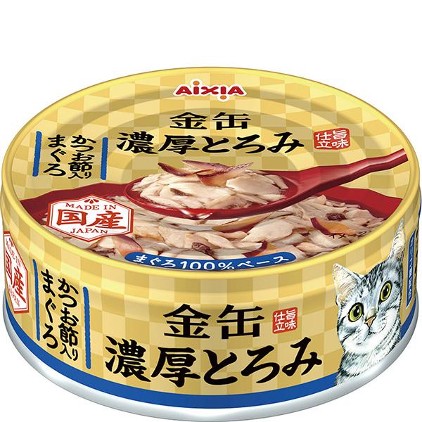 金缶 濃厚とろみ かつお節入りまぐろ 70g×24缶