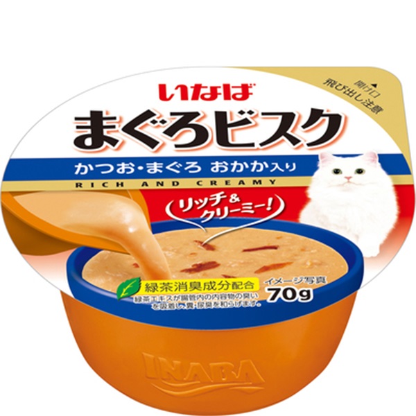 いなば まぐろビスク カップ かつお・まぐろ おかか入り 70g×6コ