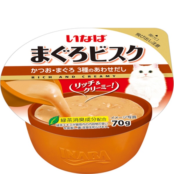 いなば まぐろビスク カップ かつお・まぐろ 3種のあわせだし 70g×6コ