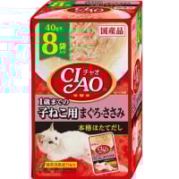 チャオ パウチ 1歳まで子ねこ用 まぐろ・ささみ 40g×8袋入り