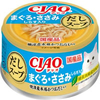 チャオ だしスープ  まぐろ・ささみ しらす入り 75g×24缶