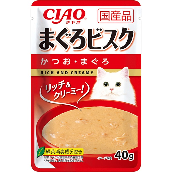 チャオ まぐろビスク パウチ かつお・まぐろ 40g×16コ