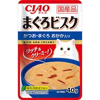 チャオ まぐろビスク パウチ かつお・まぐろ おかか入り 40g×16コ