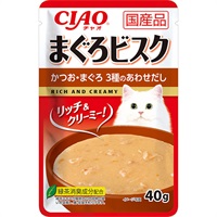 チャオ まぐろビスク パウチ かつお・まぐろ 3種のあわせだし 40g×16コ