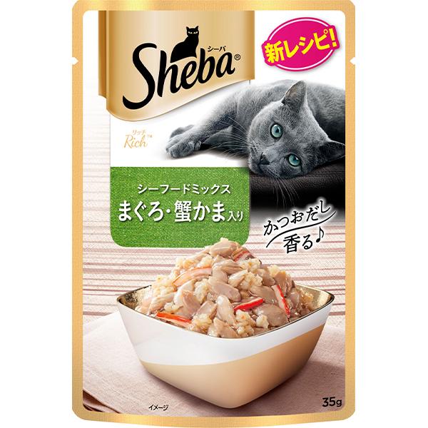 シーバ リッチ シーフードミックス まぐろ・蟹かま入り 35g×12コ