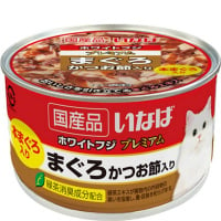 いなば ホワイトフジ プレミアム まぐろ かつお節入り 150g×24缶