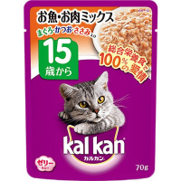 【なくなり次第終了】【あす宅】カルカン パウチ 15歳から お魚・お肉ミックス まぐろ・かつお・ささみ入り 70g×16コ