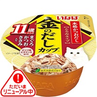 いなば 金のだしカップ 11歳からのまぐろ・かつお・ささみ入り 70g×6コ