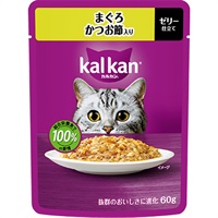 【あす宅】カルカン パウチ ゼリー仕立て まぐろ かつお節入り 60g×12コ