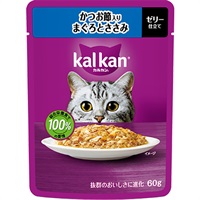 【あす宅】カルカン パウチ ゼリー仕立て かつお節入りまぐろとささみ 60g×12コ