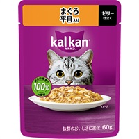 【あす宅】カルカン パウチ ゼリー仕立て まぐろ 平目入り 60g×12コ