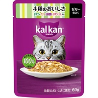 【あす宅】カルカン パウチ ゼリー仕立て 4種のおいしさ まぐろ・たい・白身魚・ほたてだし入り 60g×12コ