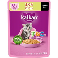 【あす宅】カルカン パウチ ゼリー仕立て 子ねこ用 まぐろ たい入り 60g×12コ