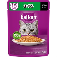 【あす宅】カルカン パウチ ゼリー仕立て 18歳から まぐろ 60g×12コ