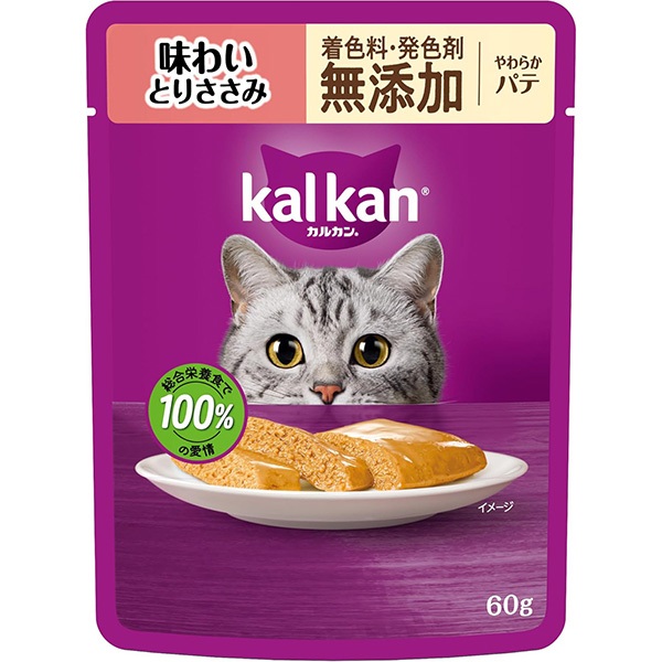 【あす宅】カルカン パウチ やわらかパテ 味わいとりささみ 60g×12コ