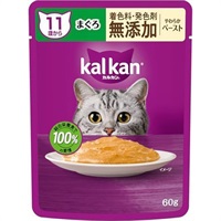 【あす宅】カルカン パウチ やわらかペースト 11歳から まぐろ 60g×12コ