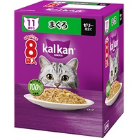 【あす宅】カルカン パウチ ゼリー仕立て 11歳から まぐろ 60g×8袋入