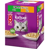 【あす宅】カルカン パウチ ゼリー仕立て 2種のセレクション まぐろ/まぐろ 平目入り 60g×8袋入