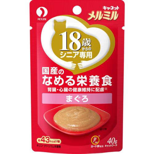 キャネット メルミル 18歳からのシニア専用 まぐろ 40g×12コ