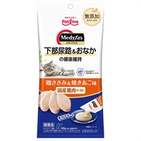 メディファス スナック 下部尿路＆おなかの健康維持 鶏ささみ＆焼きあご味 48g